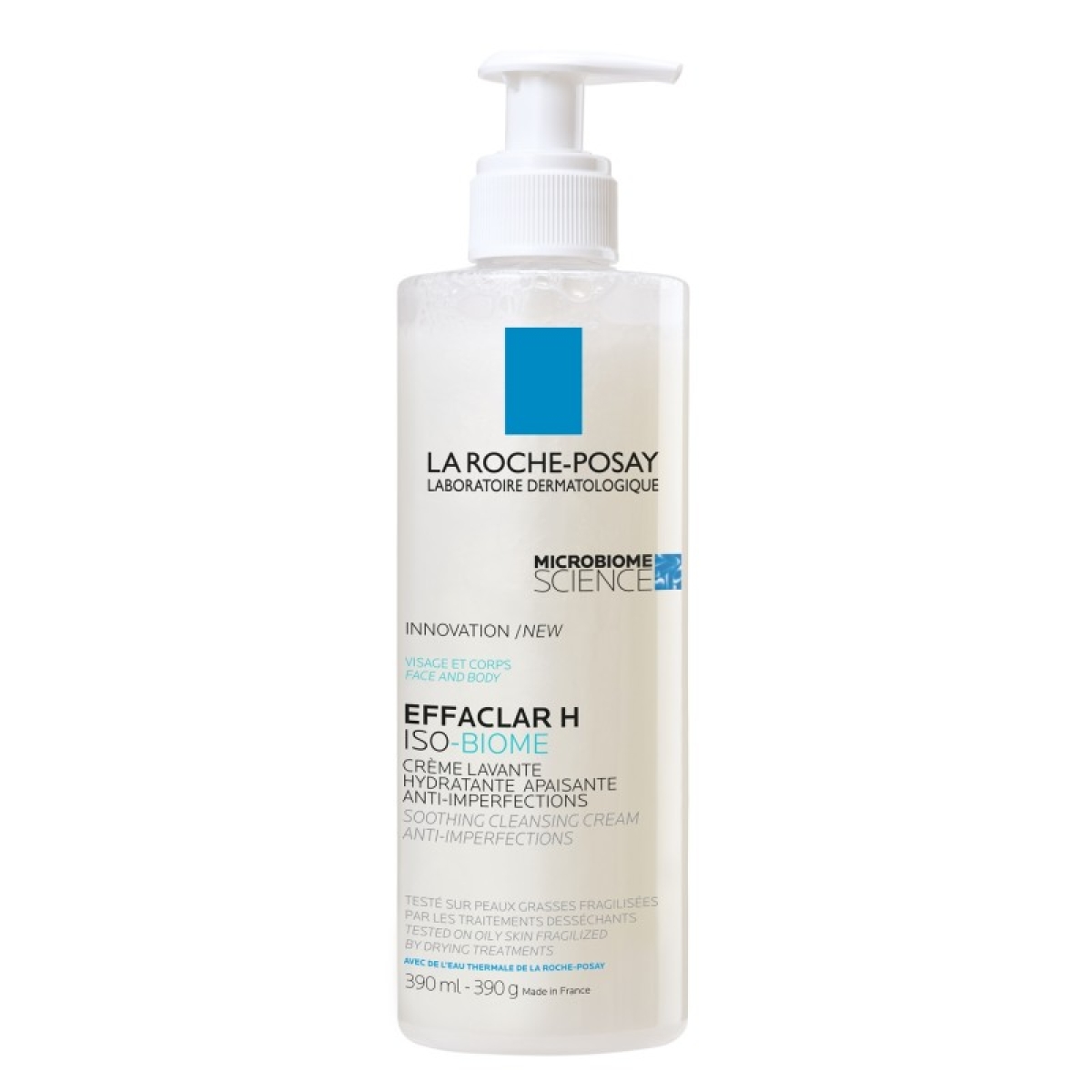 LA ROCHE POSAY EFFACLAR H ISO BIOME CREME LAVANTE 390 ML – Image 1