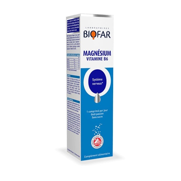 BIOFAR MAGNESIUM VITAMINE B6 - 20 CAPSULES