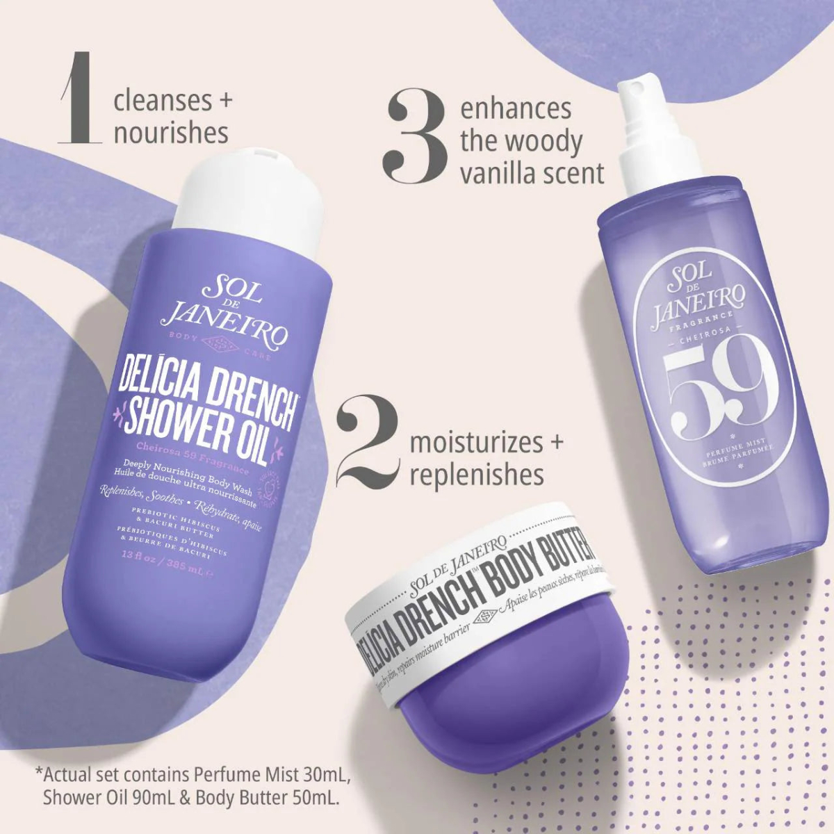 SOL DE JANEIRO - MINI Delicia Drench Jet Set - Ready Minis – Image 3