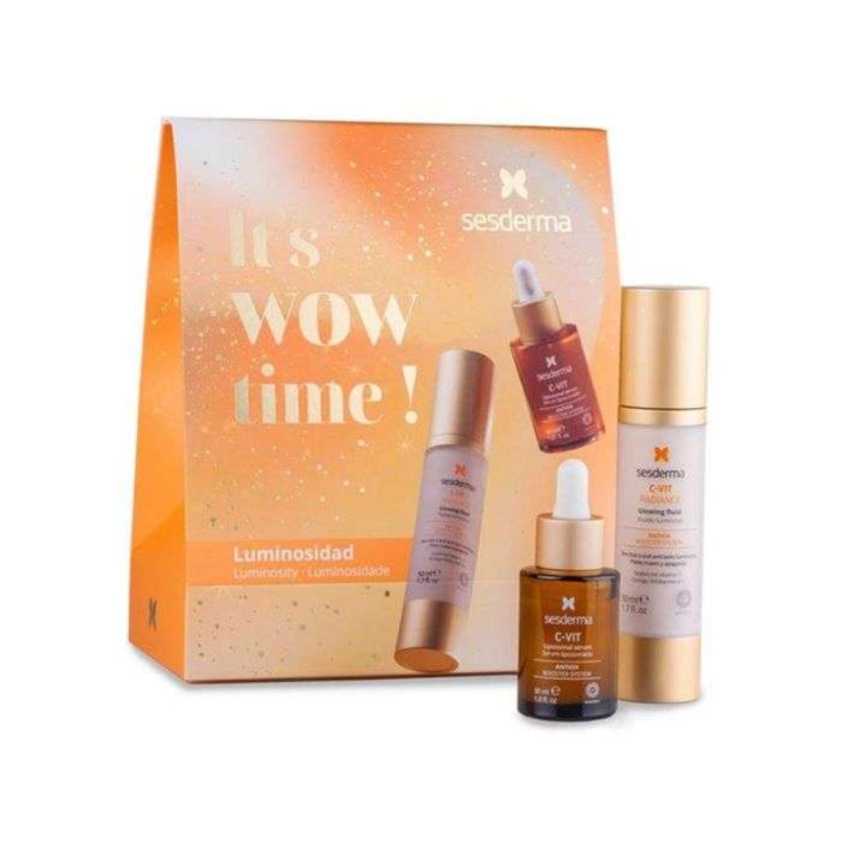 SESDERMA COFFRET ITS WOW TIME C VIT SERUM 30ML +RADIANCE FLUIDE 50ML – Image 1