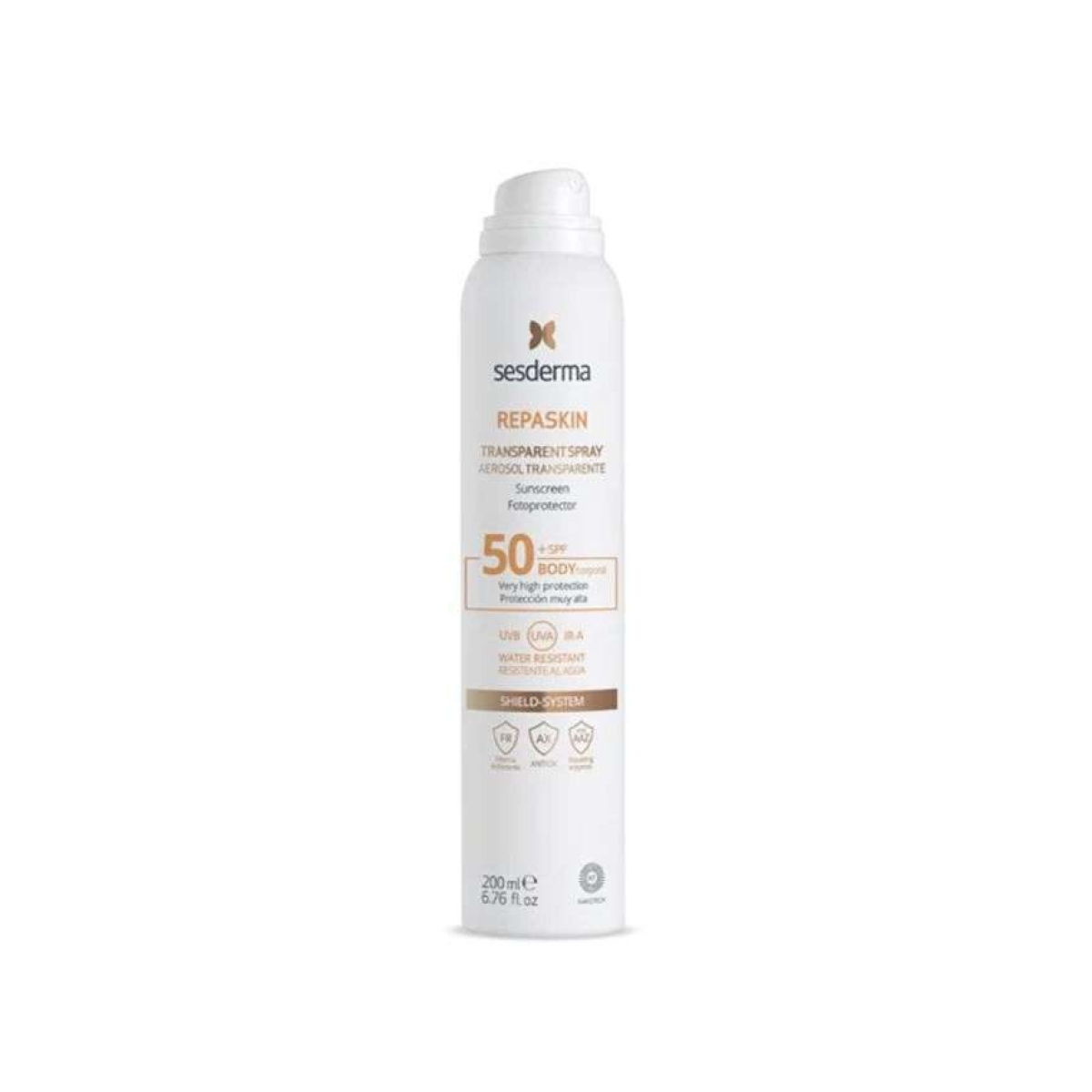 SESDERMA REPASKIN SPRAY TRANSPARENT SPF50+ 200 ML – Image 1