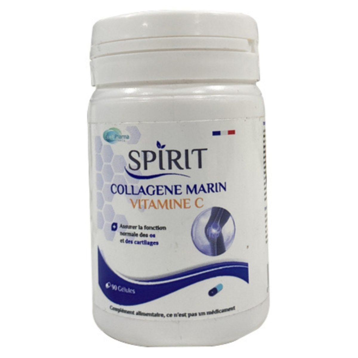 Spirit Pharma Collagène Marin et Vitamine C – 90 Gélules – Image 1