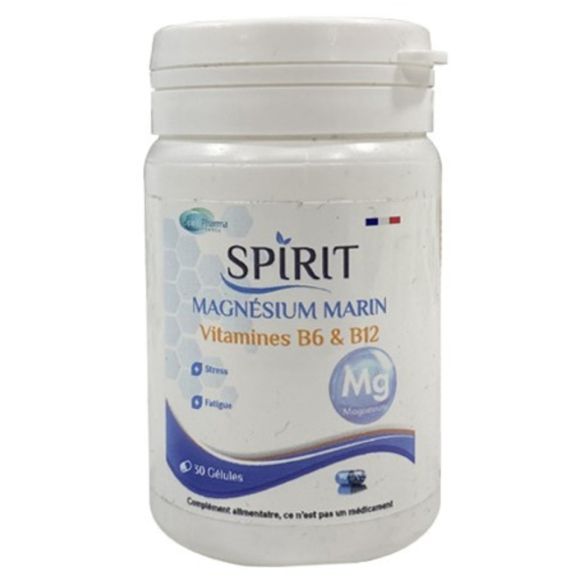 Spirit Pharma Magnésium Marin et Vitamine B6 et B12 – 30 Gélules – Image 1