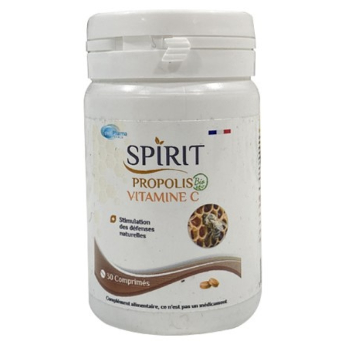 Spirit Pharma Propolis Bio et Vitamine C – 30 Comprimés – Image 1