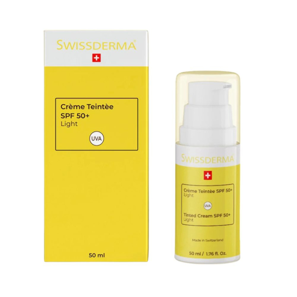 SWISSDERMA CREME TEINTEE SPF 50+ TEINTE CLAIRE 50 ML