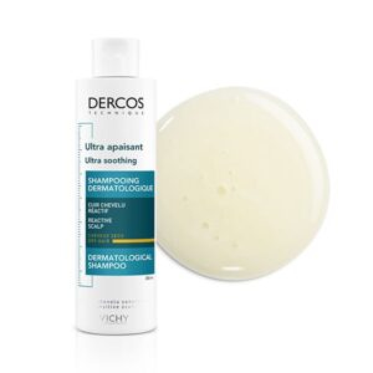 VICHY DERCOS ULTRA APAISANT CHEVEUX NORMAUX A GRAS 200 ML – Image 1