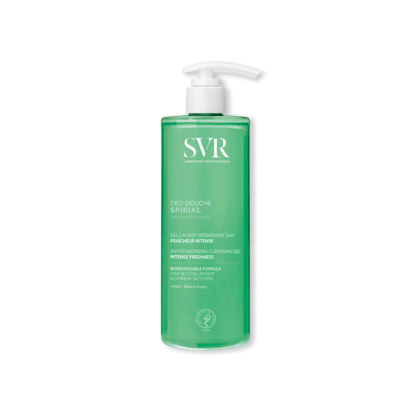 SVR SPIRIAL DEO DOUCHE GEL LAVANT DEODORANT FRAICHEUR INTENSE 400 ML