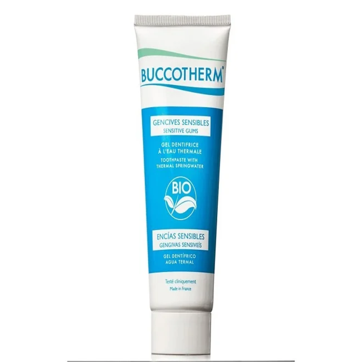 BUCCOTHERM GEL DENTIFRICE GENCIVES SENSIBLES BIO SANS FLUOR 75 Ml – Image 1