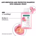 KLORANE APAISANT Shampoing Anti-irritation et Protecteur à la Pivoine BIO 400 ml – Image 2