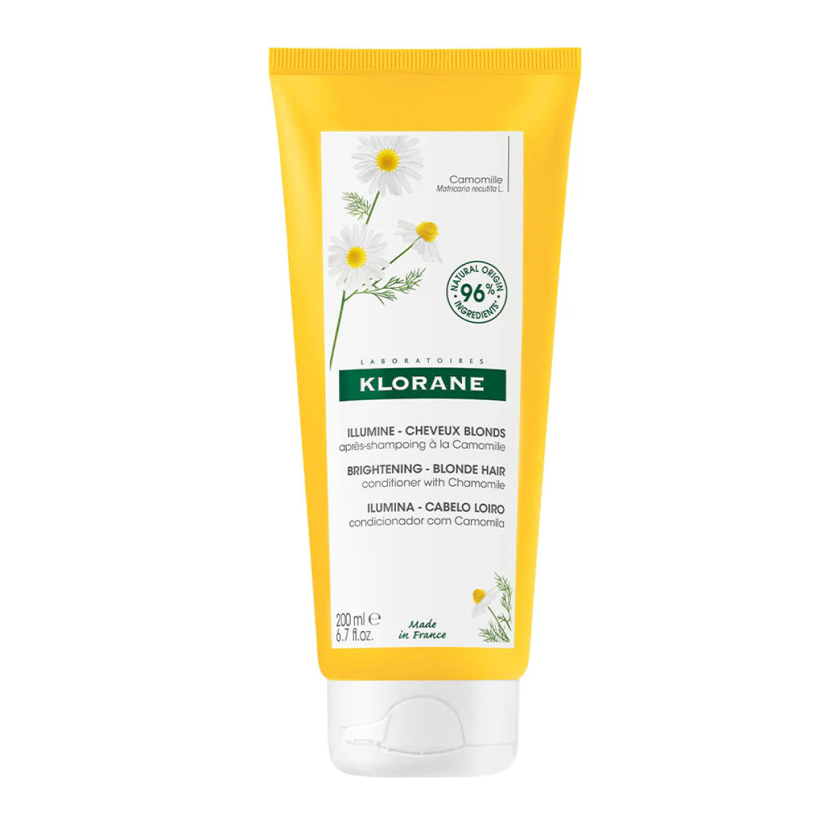 Klorane – Baume Après-shampoing Reflets Blonds à la Camomille – Cheveux blonds à châtains 200 ml – Image 1