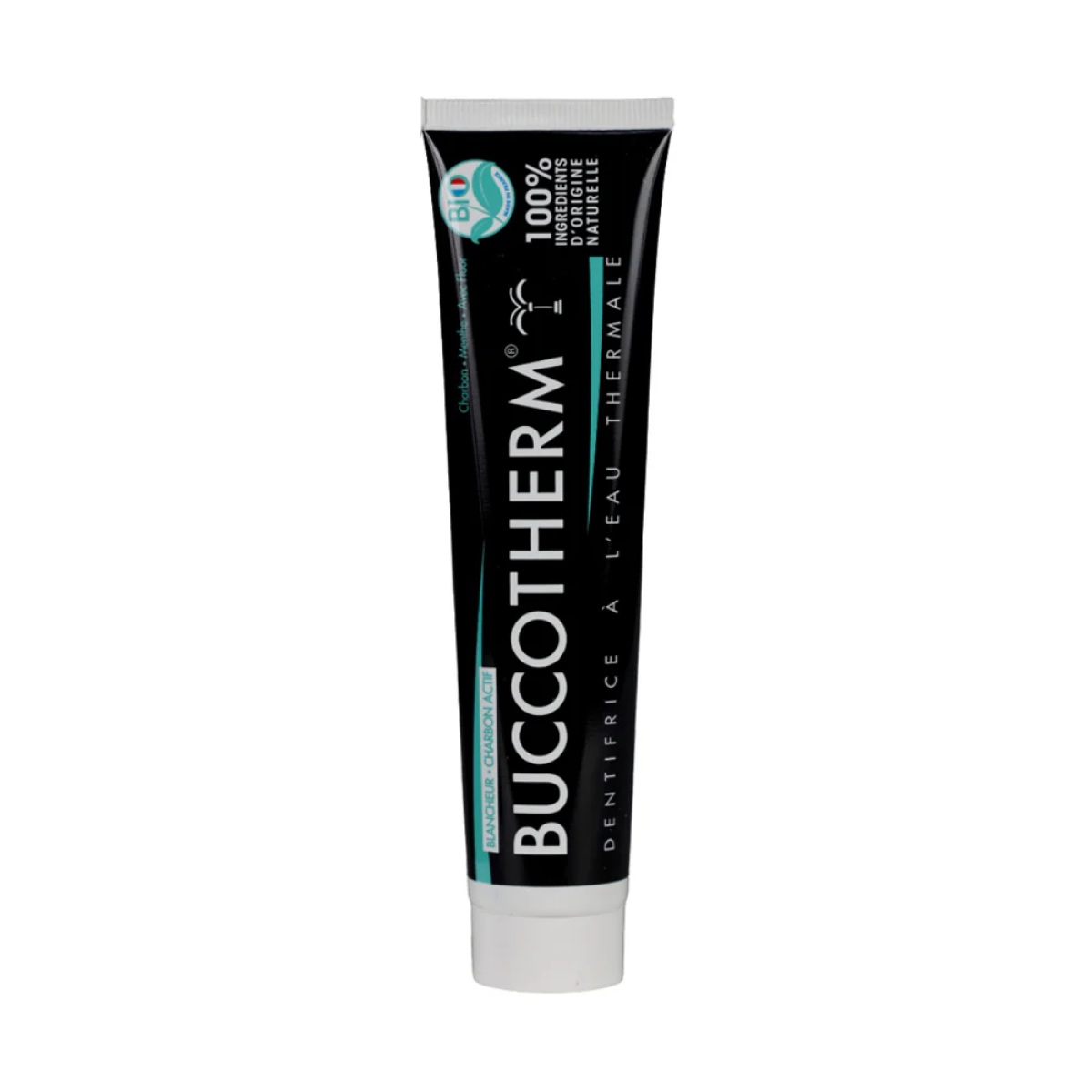 BUCCOTHERM DENTIFRICE BLANCHEUR CHARBON ACTIF BIO 75 ML – Image 1
