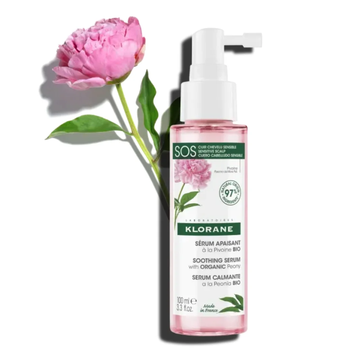 KLORANE Sérum SOS à la Pivoine BIO 100 ml – Image 1