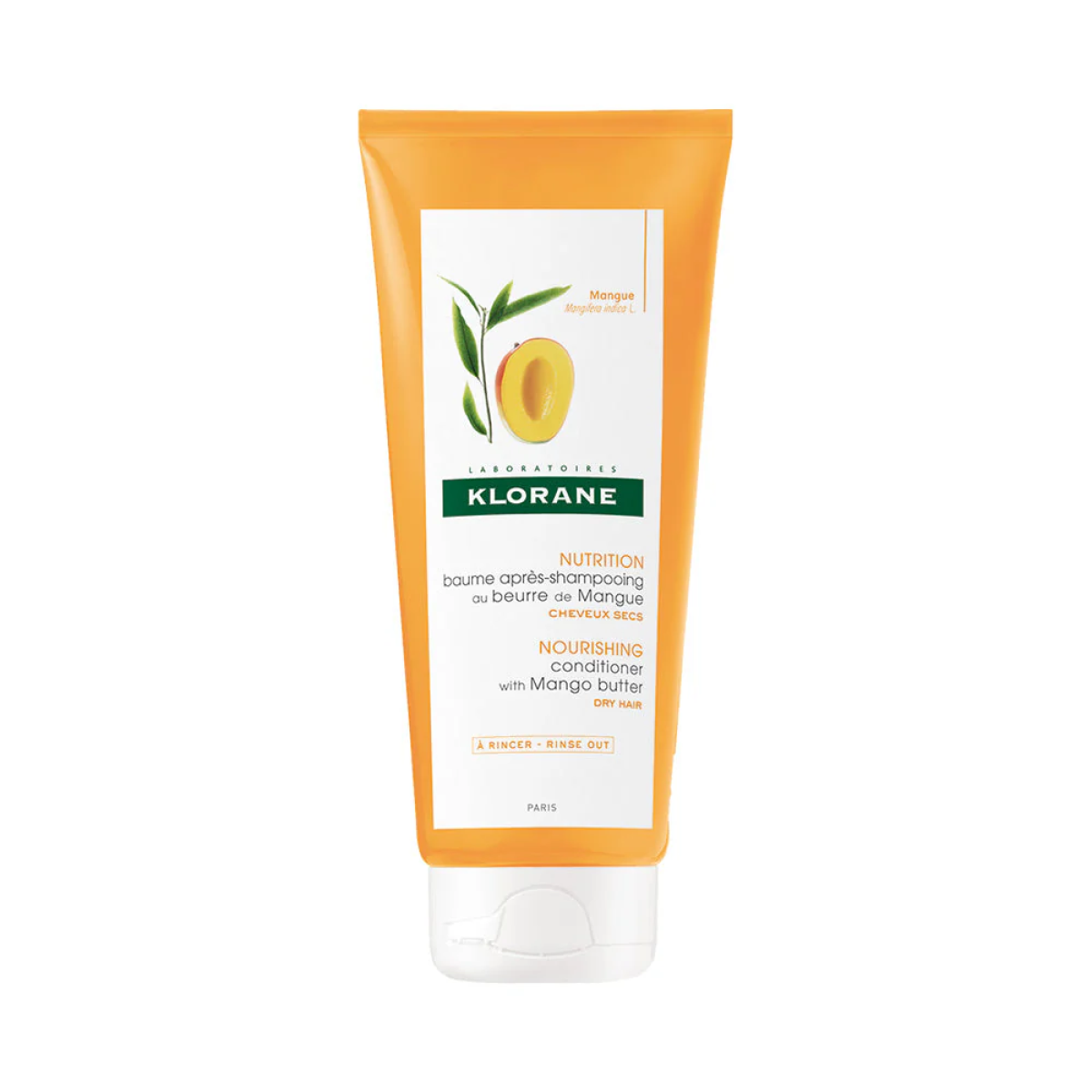Klorane – Baume Après-shampoing Nutrition au beurre de Mangue – Cheveux secs 200 ml – Image 1