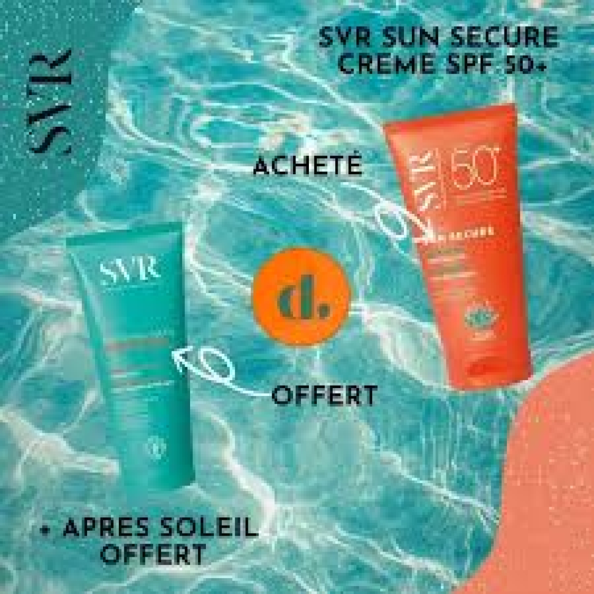 SVR ECRAN SUN SECURE CREME SPF 50ML = LAIT APRES SOLEIL 50ML OFFERT – Image 2