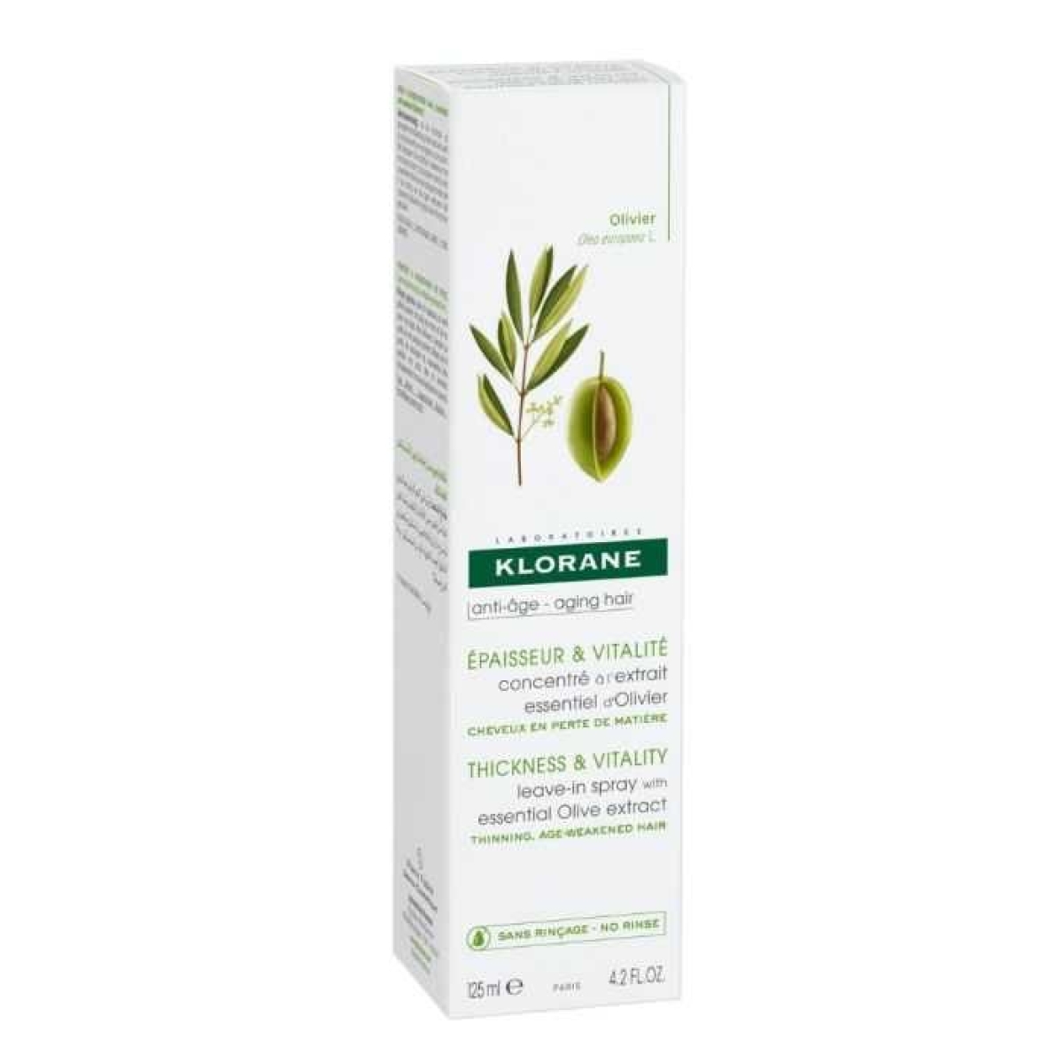 Klorane Epaisseur & vitalite spray d’olive 125ml – Image 3