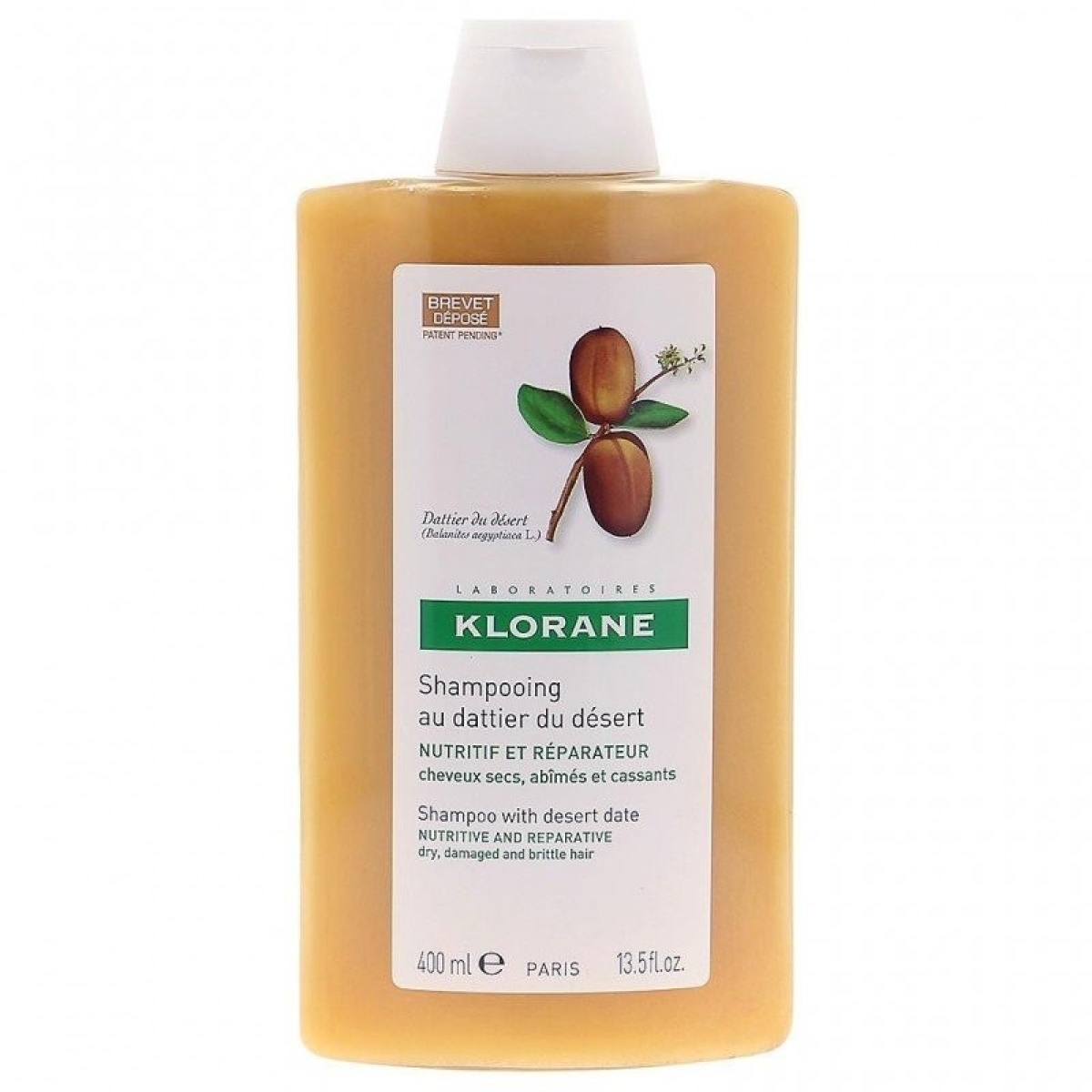 Klorane Shampoing au Dattier du Désert – 400 ml – Image 1