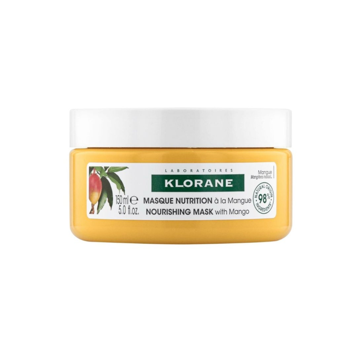 Klorane – Masque nutrition à la Mangue – Cheveux secs 150 ml – Image 1