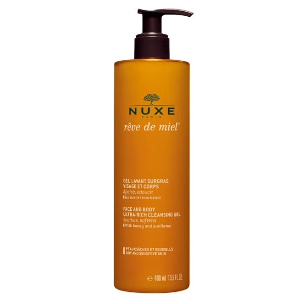 NUXE REVE DE MIEL GEL LAVANT SURGRAS VISAGE ET CORPS 400 ML