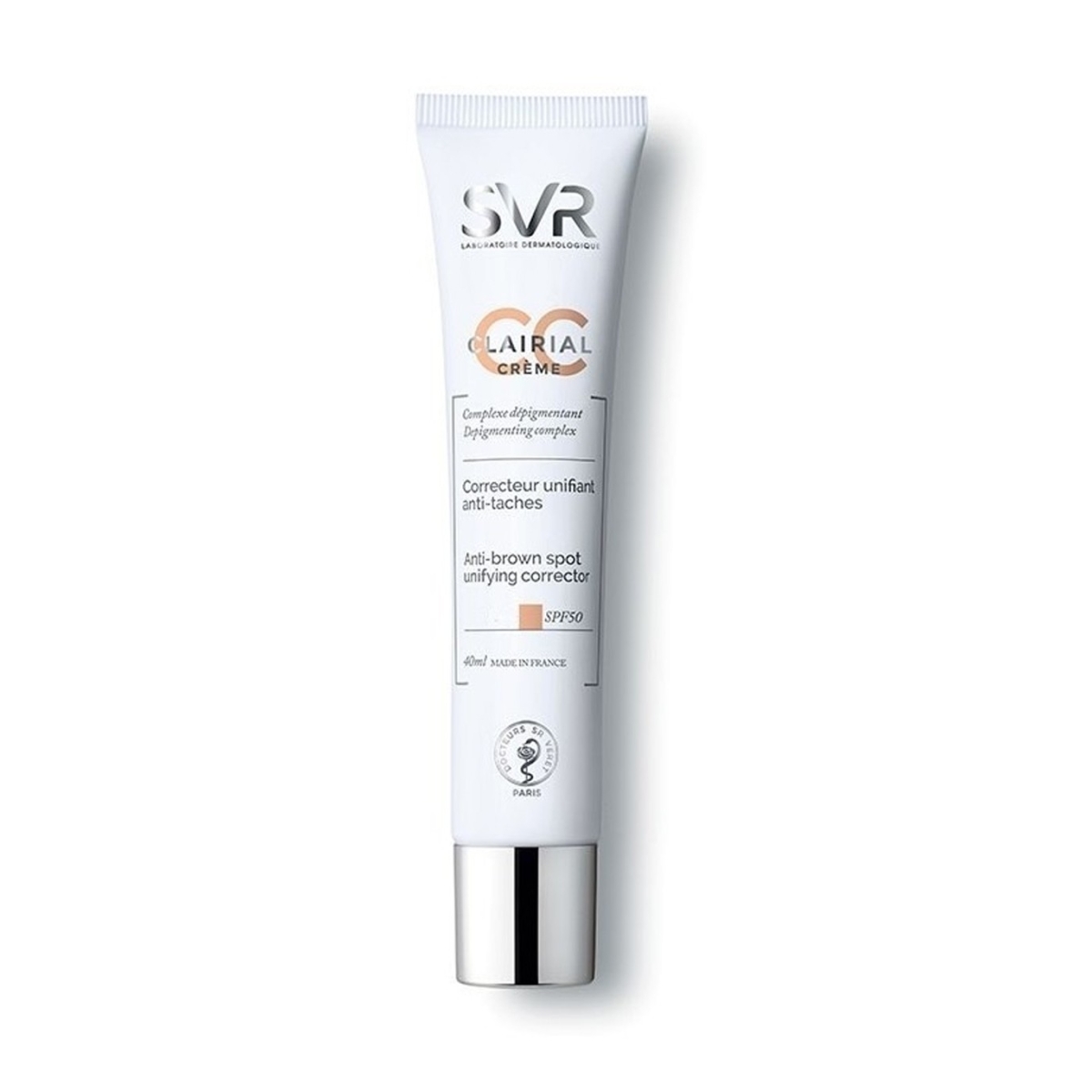 SVR CLAIRIAL CC CRÈME CORRECTEUR UNIFIANT ANTI-TACHES MÉDIUM SPF50+ 40 ML – Image 1