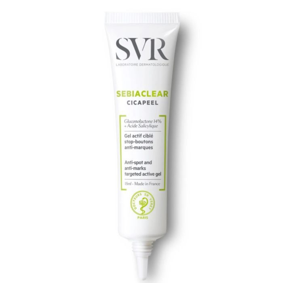 SVR SEBIACLEAR CICAPEEL GEL ACTIF CIBLE 15 ML – Image 1