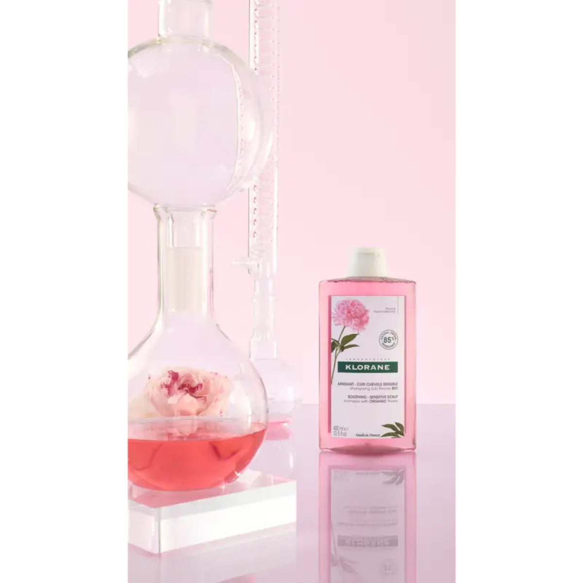 KLORANE APAISANT Shampoing Anti-irritation et Protecteur à la Pivoine BIO 400 ml – Image 3