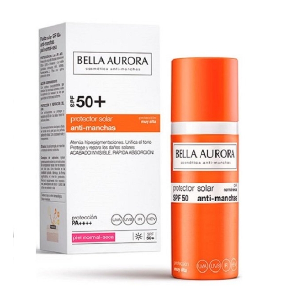 Bella Aurora écran solaire anti-taches SPF50+ SPF50+ Peau Normale et Sèche 50ml