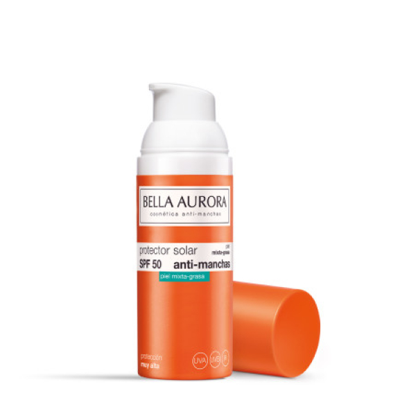 Bella Aurora Écran Solaire Anti-Taches Peau Mixte à Grasse Spf50 – 50ml