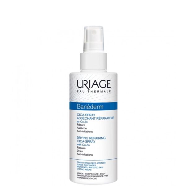 URIAGE BARIEDERM CICA SPRAY SPRAY ASSÉCHANT RÉPARATEUR AU CU-ZN 100 ML