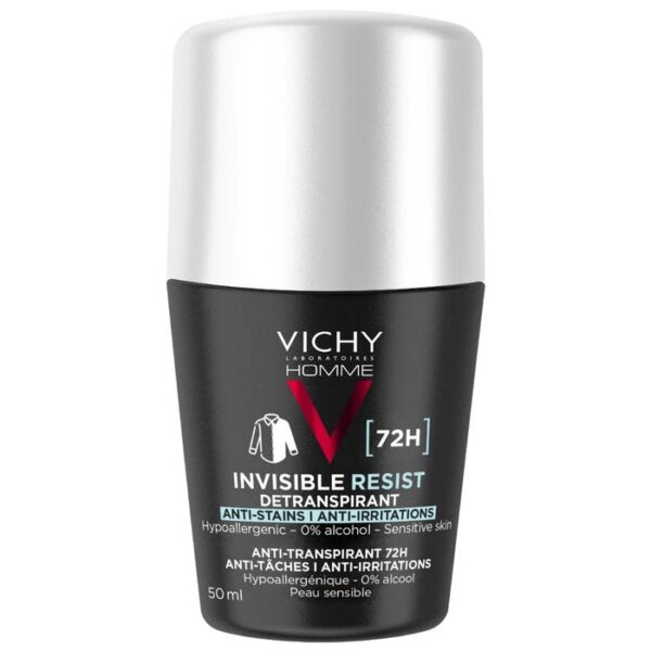 VICHY DEODORANT DETRANSPIRANT 72H INVISIBLE HOMME 50 ML