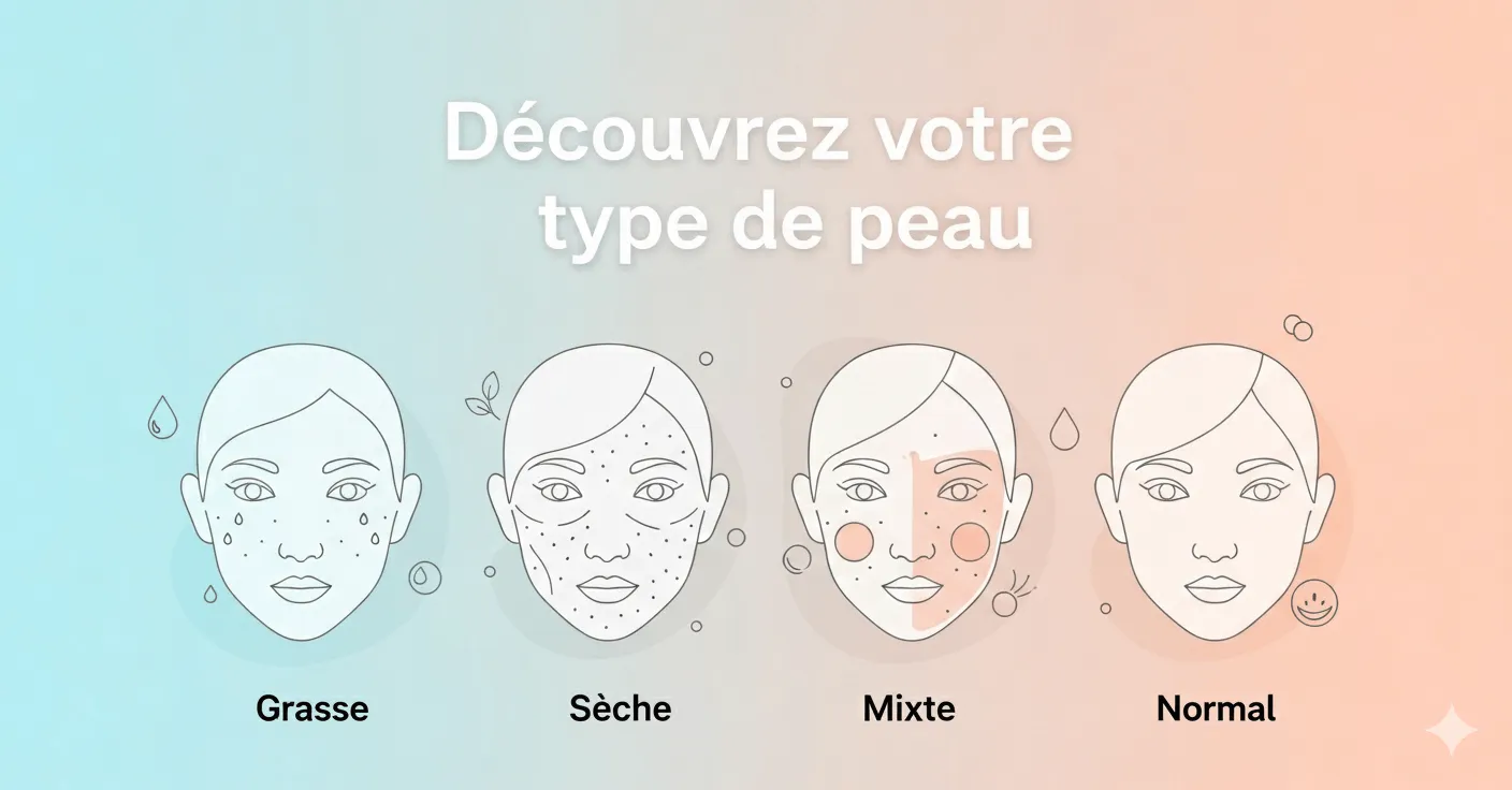 Image illustrant les types de peau